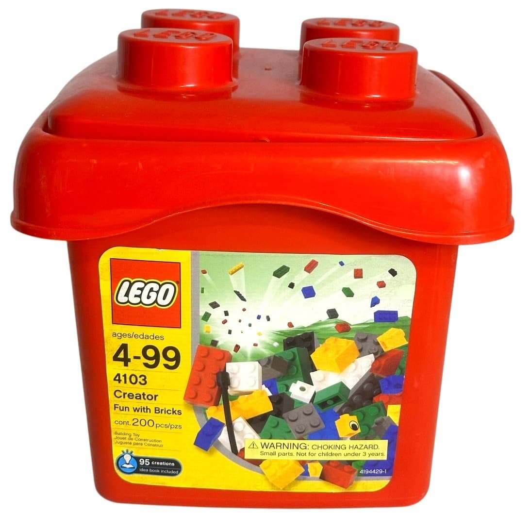 LEGO Large Block Containers #3036 #1744 #4103 Empty Bucket-Excellent-Lot of 3 - Thumbnail 12