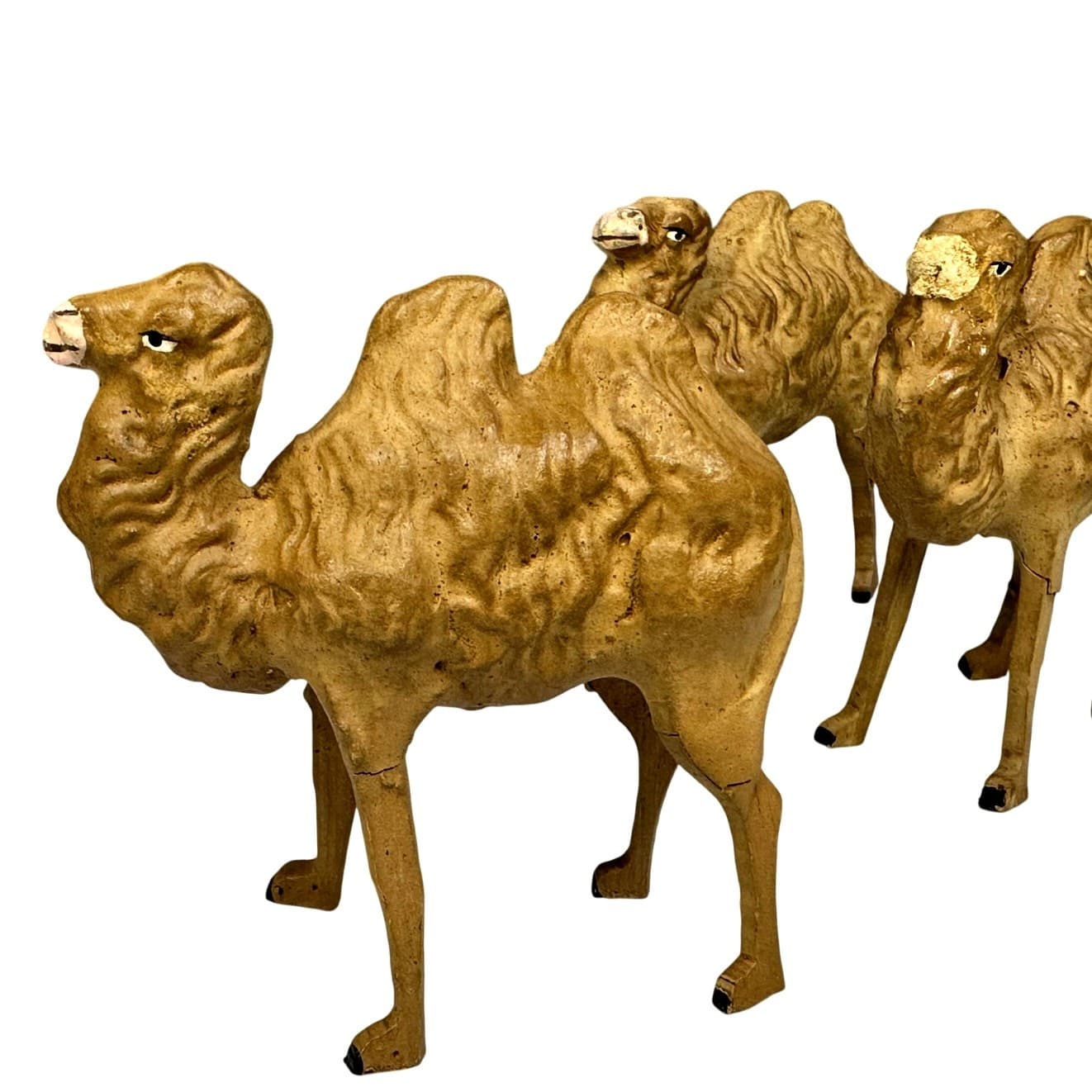 Lot of 4 Vintage GERMANY Nativity Pieces Joseph and 3 Camels-Extremely Rare - Thumbnail 4