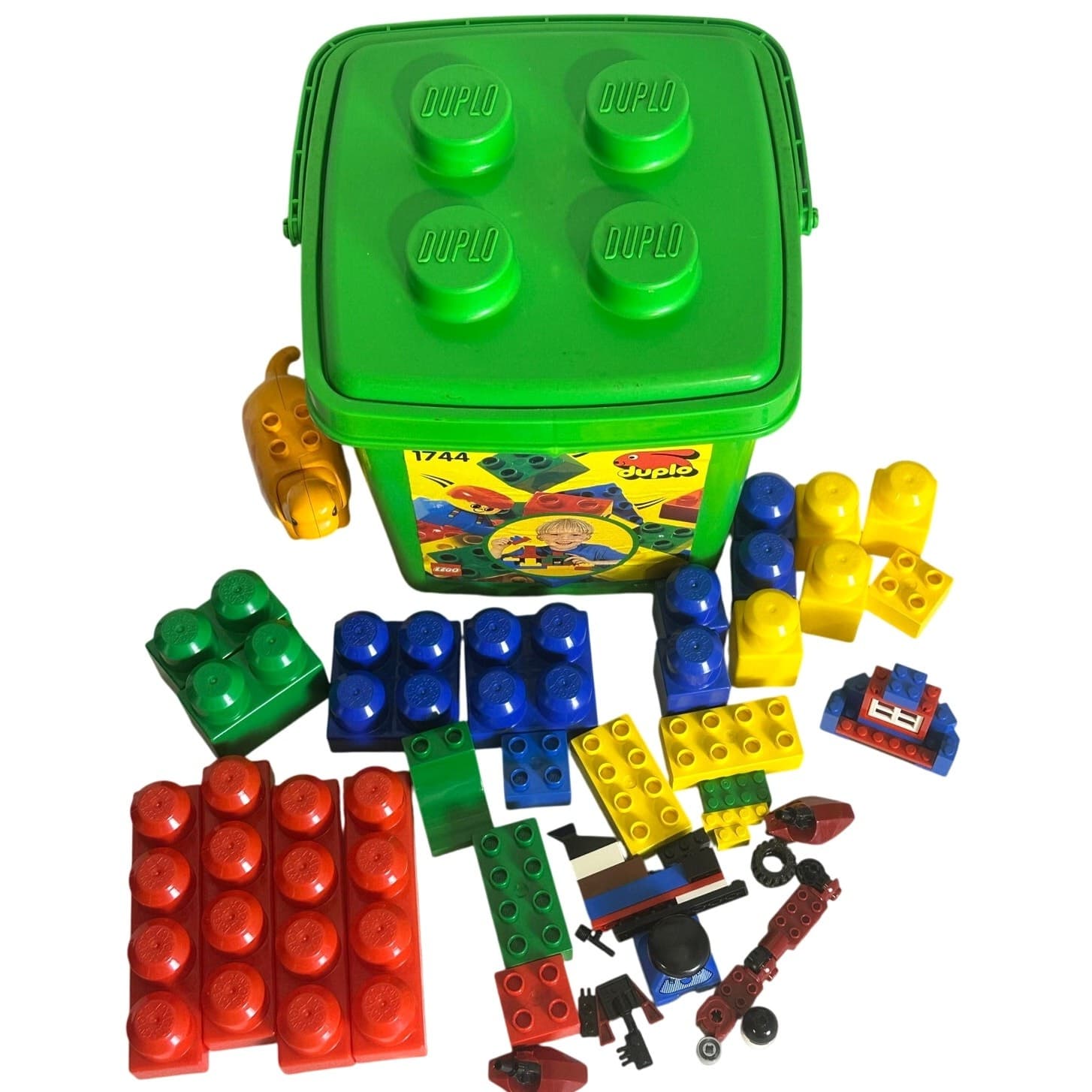 LEGO Large Block Containers #3036 #1744 #4103 Empty Bucket-Excellent-Lot of 3 - Thumbnail 2