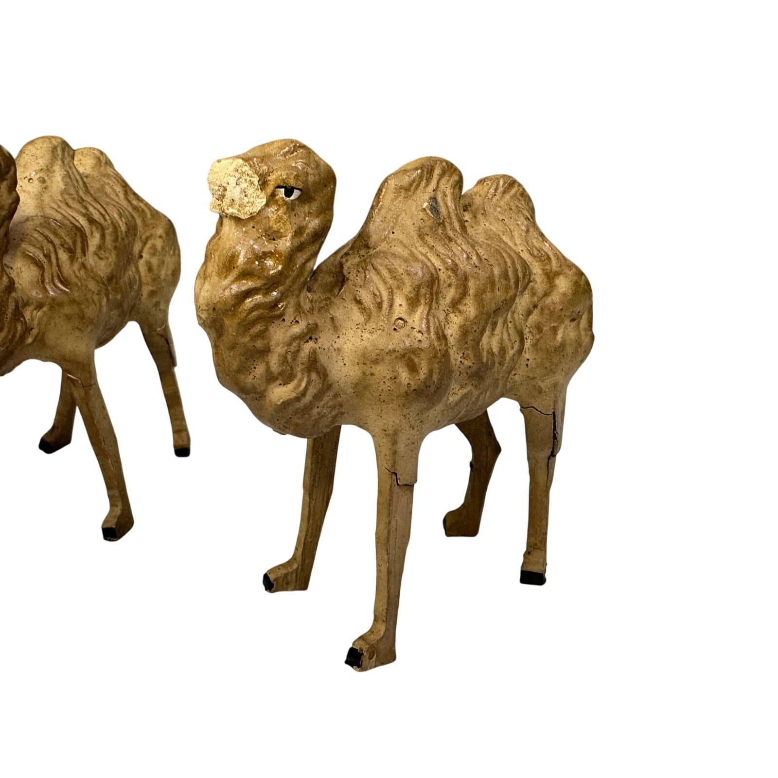Lot of 4 Vintage GERMANY Nativity Pieces Joseph and 3 Camels-Extremely Rare - Thumbnail 2