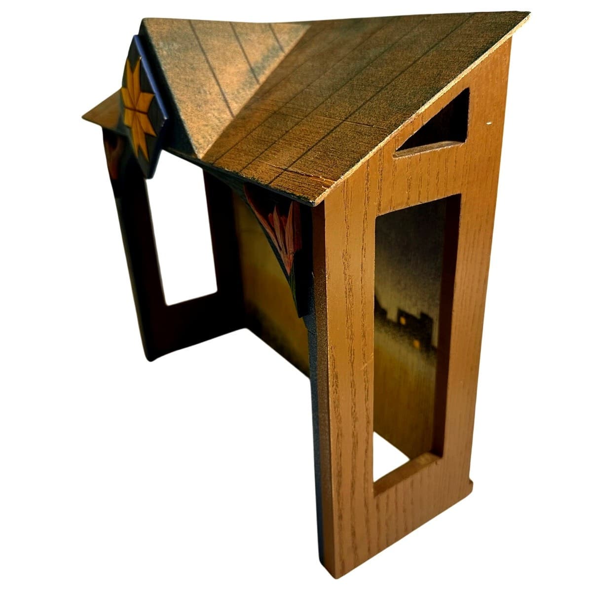 Jim Shore 2003 Heartwood Creek #113258 Nativity Stable Creche - Thumbnail 2
