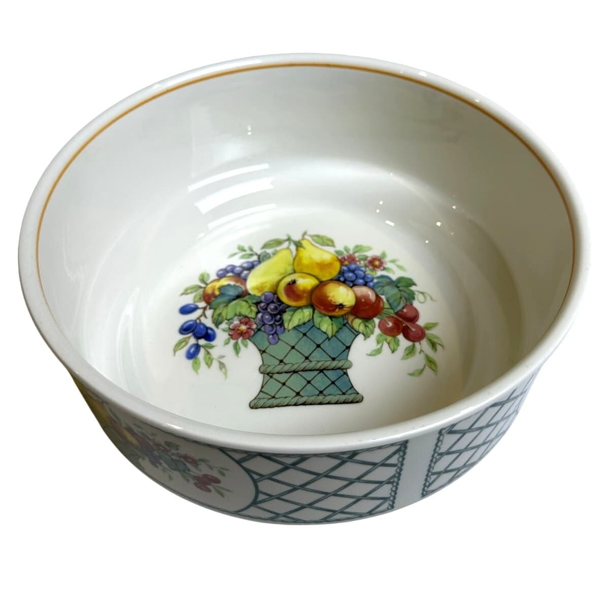 Villeroy & Boch 'Basket' Germany Vitro Porzellan 8.25" Round Serving Bowl - Thumbnail 3