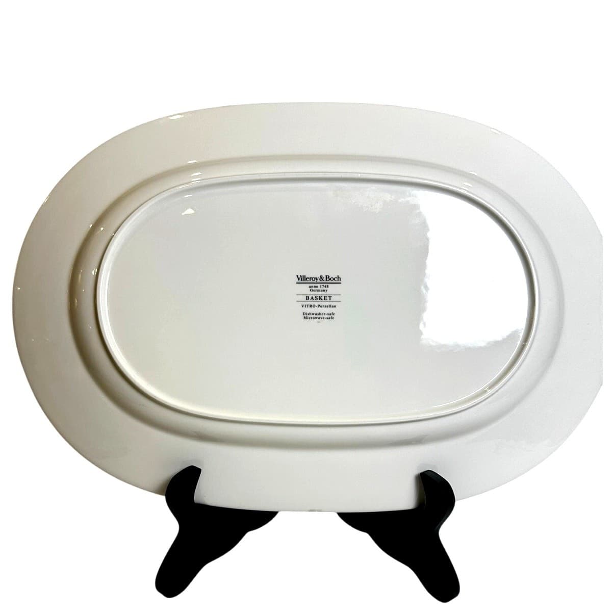 Villeroy & Boch 'Basket' anno 1785 Germany Vitro Porzellan Oval Serving Platter - Thumbnail 4