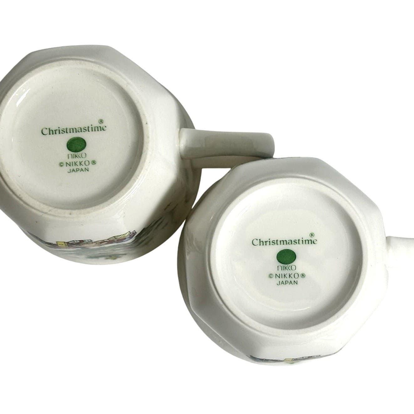 Nikko Japan Christmastime Retired 10 oz Coffee Mugs-Set of Two-Excellent! - Thumbnail 7