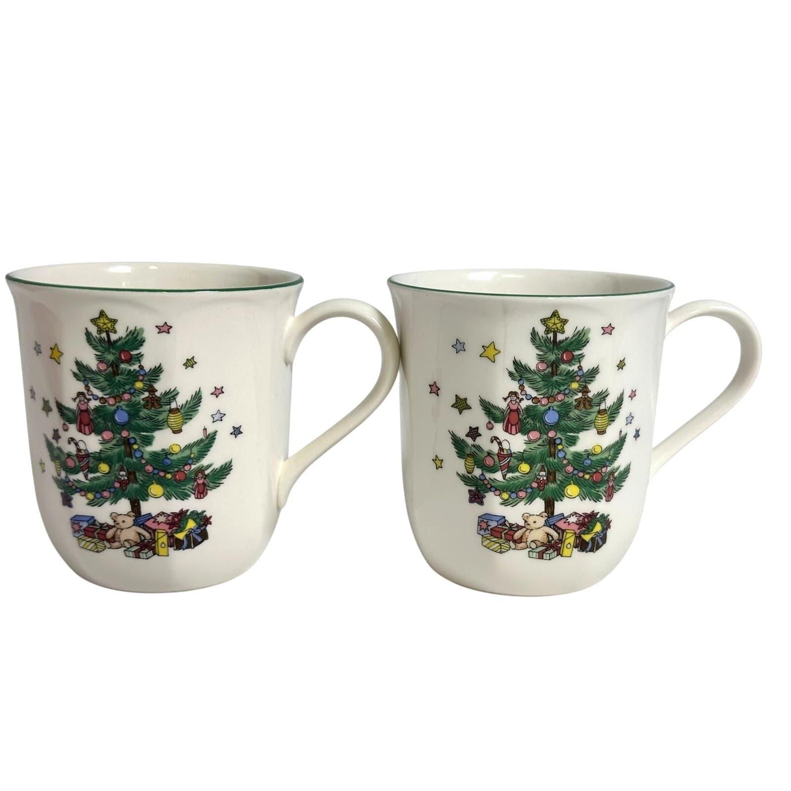 Nikko Japan Christmastime Retired 10 oz Coffee Mugs-Set of Two-Excellent! - Thumbnail 4