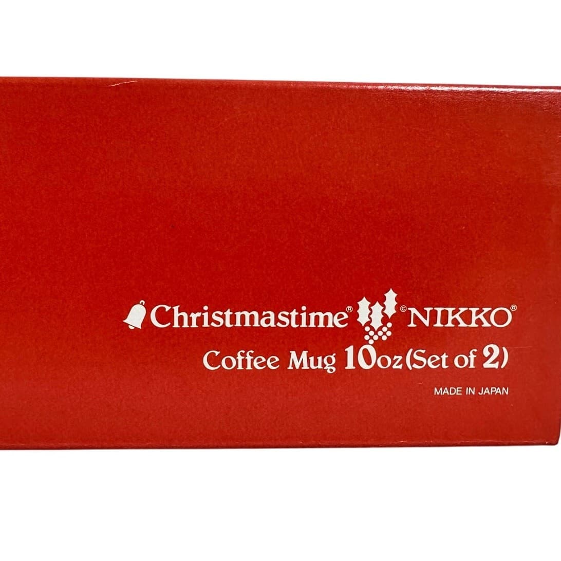 Nikko Japan Christmastime Retired 10 oz Coffee Mugs-Set of Two-Excellent! - Thumbnail 9