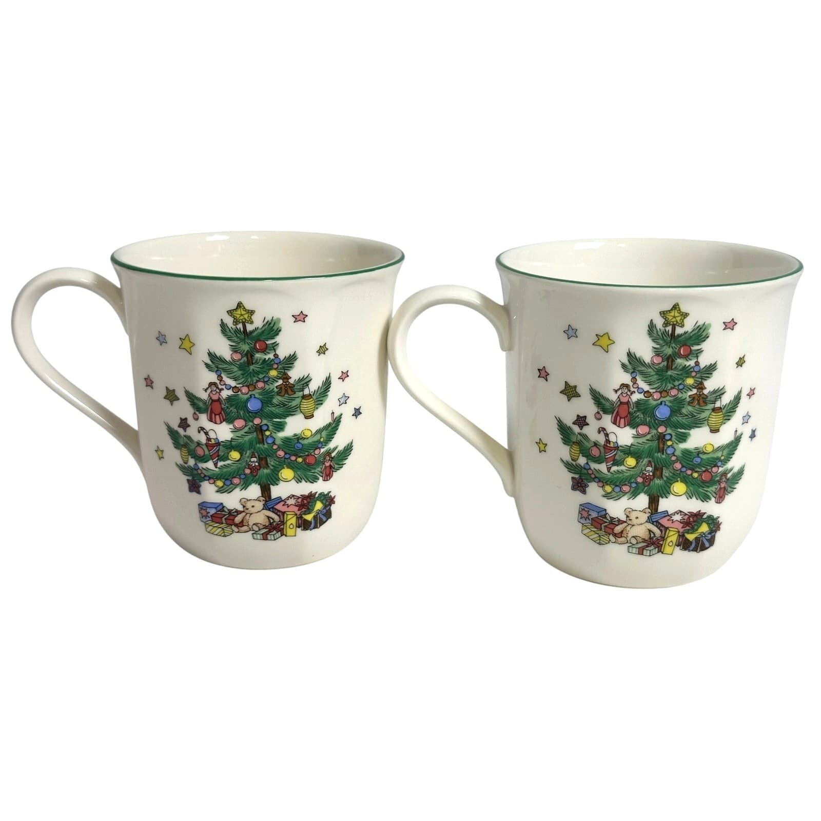 Nikko Japan Christmastime Retired 10 oz Coffee Mugs-Set of Two-Excellent! - Thumbnail 2