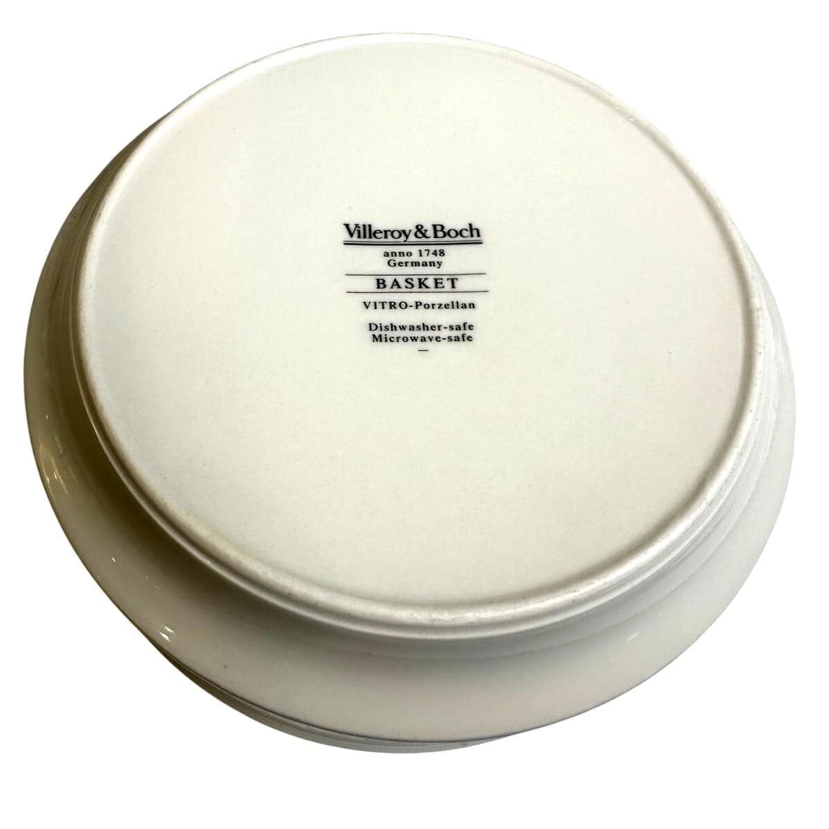 Villeroy & Boch 'Basket' Germany Vitro Porzellan 6.75" Round Serving Bowl - Thumbnail 5