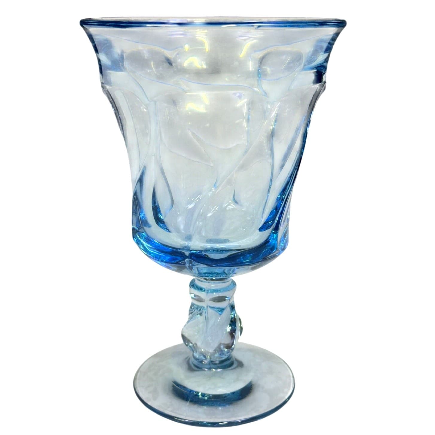 Fostoria Retired 1958-1982 'Jamestown Blue' 5 7/8" Water Goblets-Set of 3 - Thumbnail 2