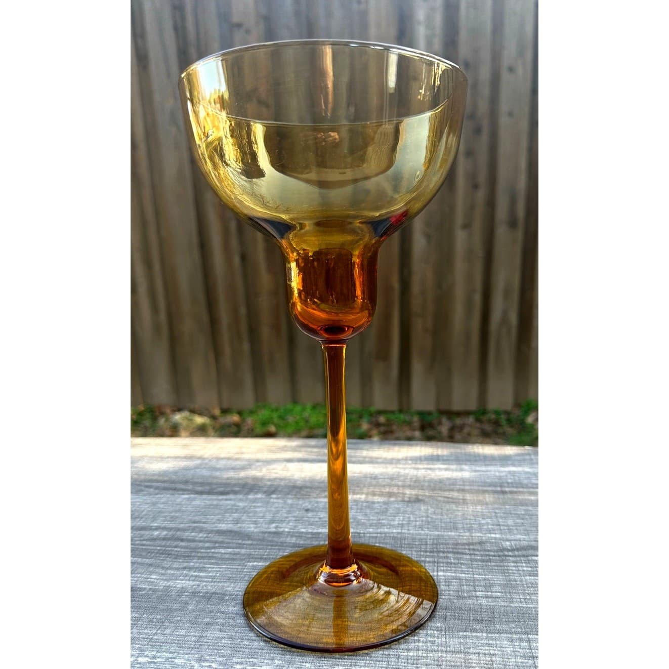 Exquisite Mid-Century Vintage Amber Glass 10.5" Display Piece-Rare