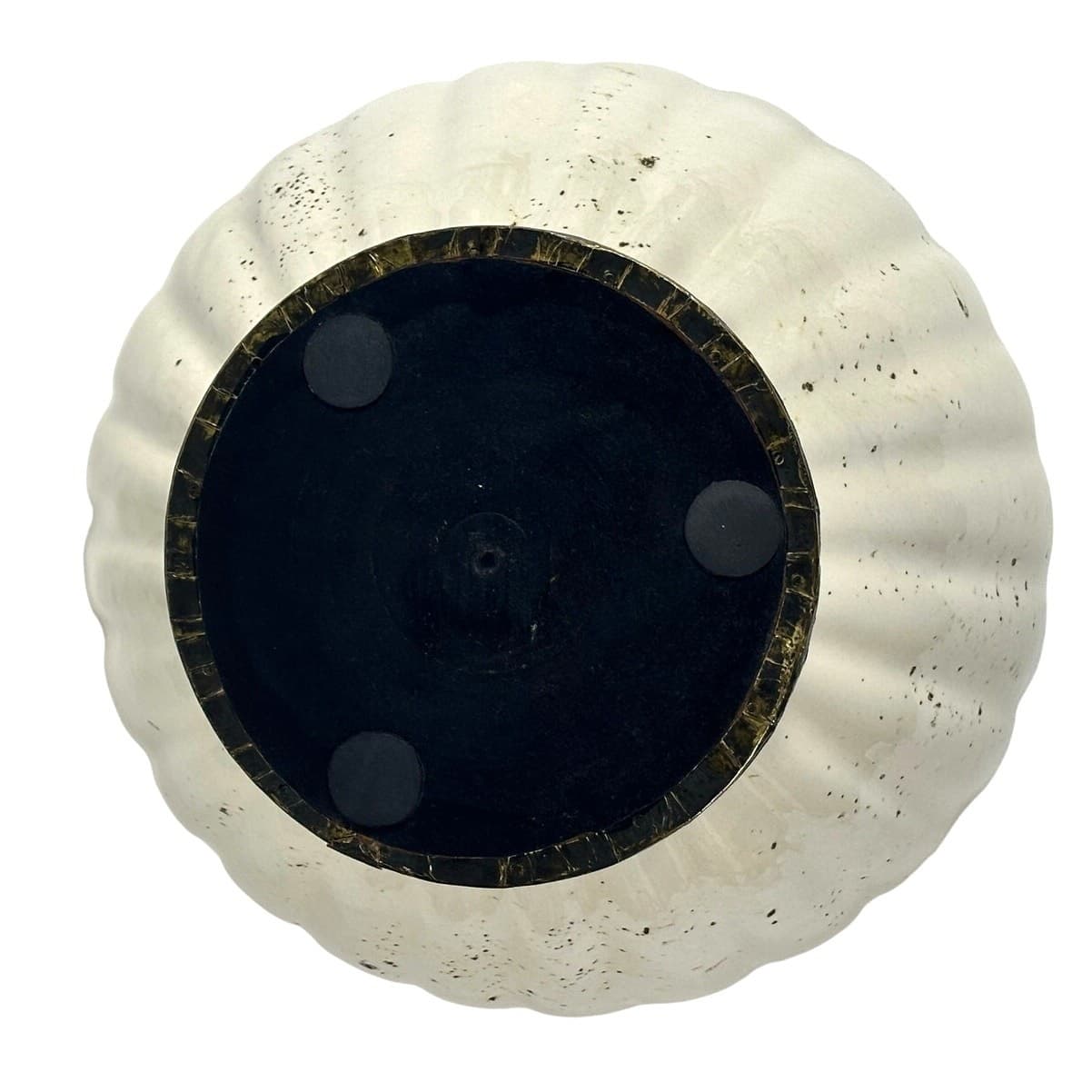Unique Rustic Design Presentation Salad Centerpiece 12" Bowl Metal Covered Base - Thumbnail 5