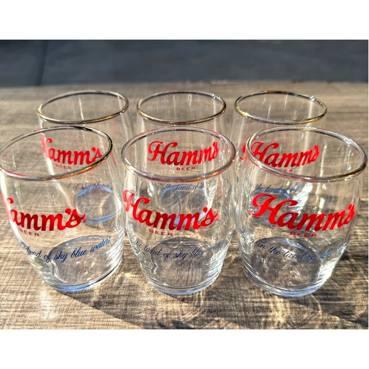 Hamm's Beer Vintage 1960's Collector 3.25" Logo Barrel Glasses-Rare-Set of 6 - Thumbnail 8