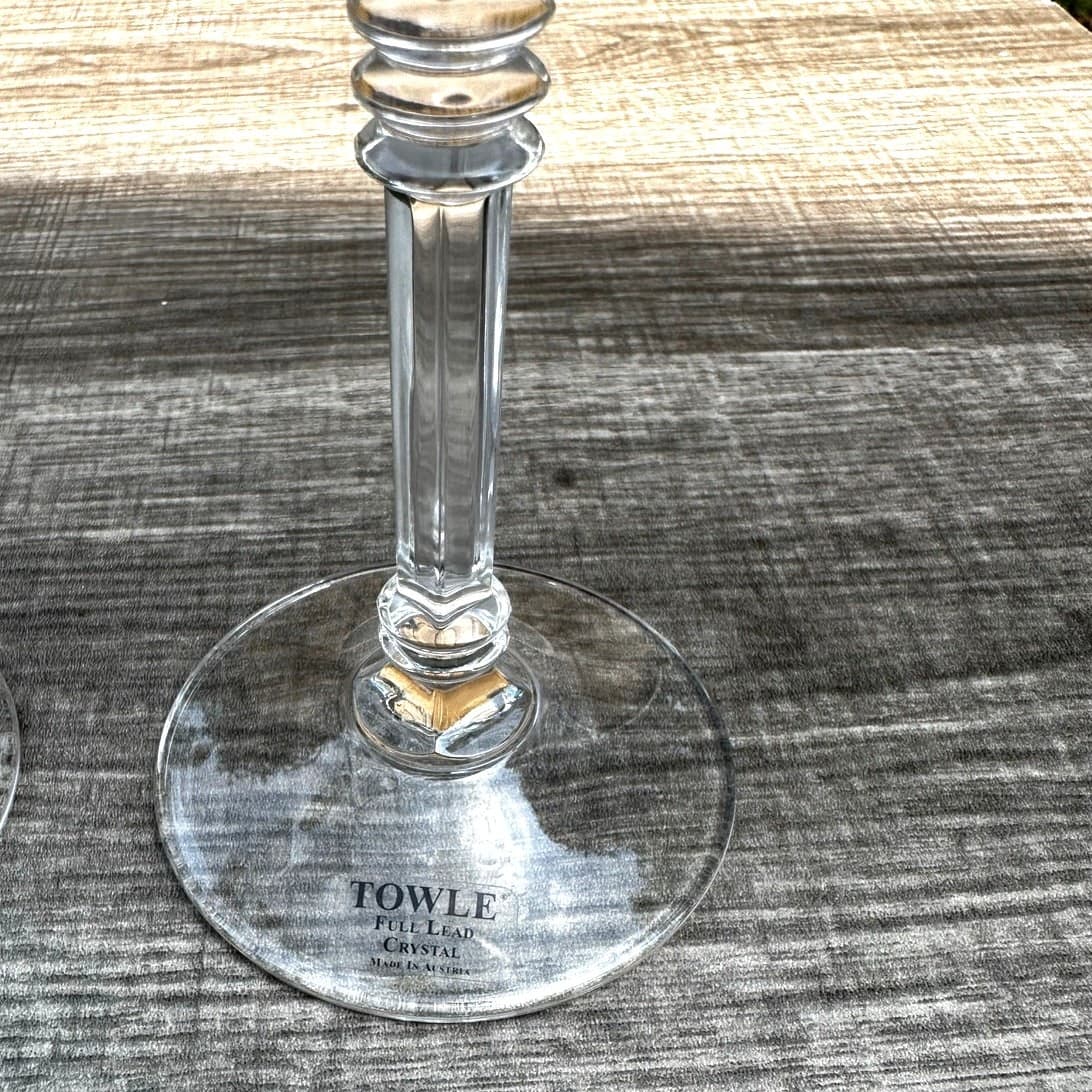 Towle TOC71NO Elegant Austrian Crystal Water Goblet -Excellent-Set of 3 - Thumbnail 4