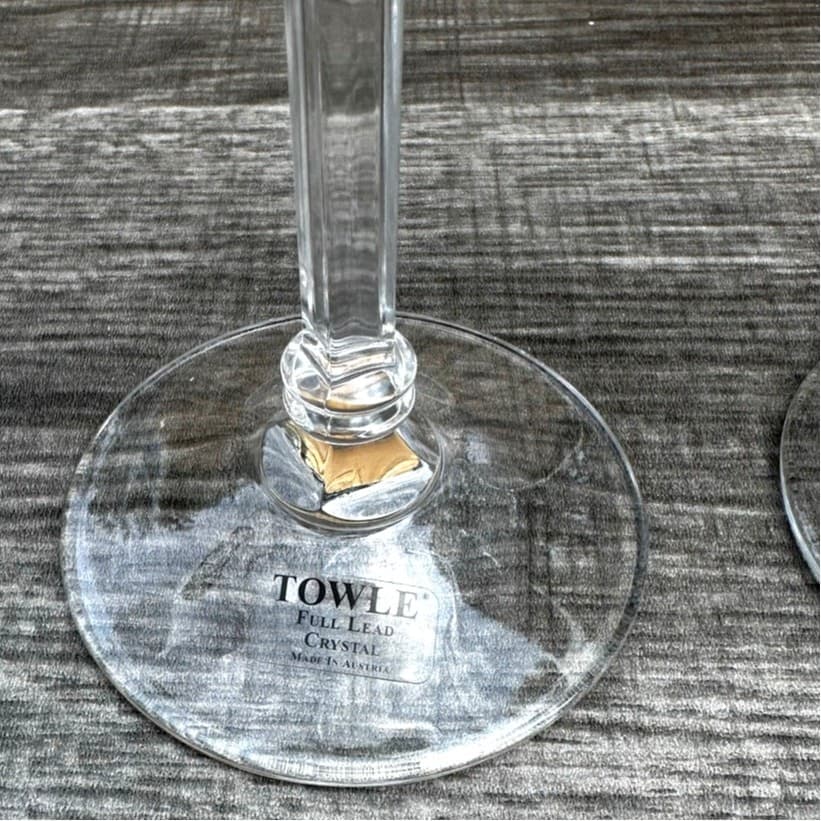 Towle TOC71NO Elegant Austrian Crystal Water Goblet -Excellent-Set of 3 - Thumbnail 7