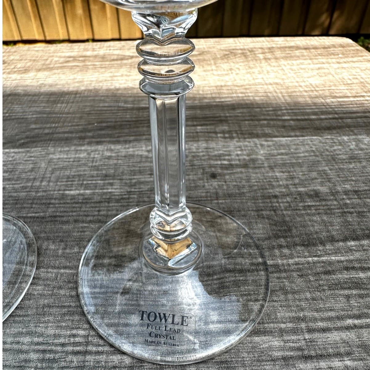 Towle TOC71NO Elegant Austrian Crystal Water Goblet -Excellent-Set of 3 - Thumbnail 6