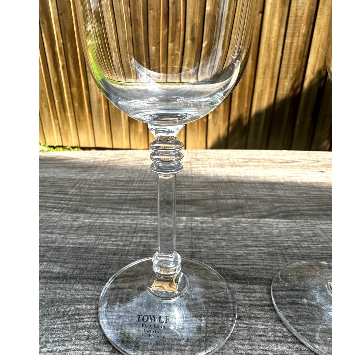 Towle TOC71NO Elegant Austrian Crystal Water Goblet -Excellent-Set of 3 - Thumbnail 2