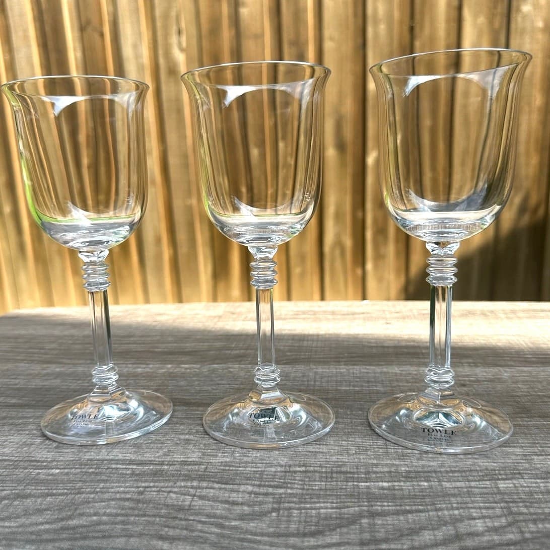 Towle TOC71NO Elegant Austrian Crystal Water Goblet -Excellent-Set of 3 - Thumbnail 3