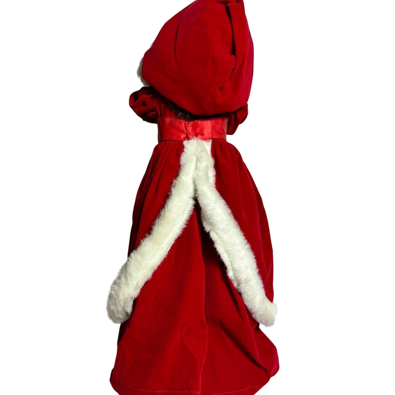 Rennor Lighted and Animated Victorian Christmas Caroler Girl-24" Tall Vintage! - Thumbnail 7