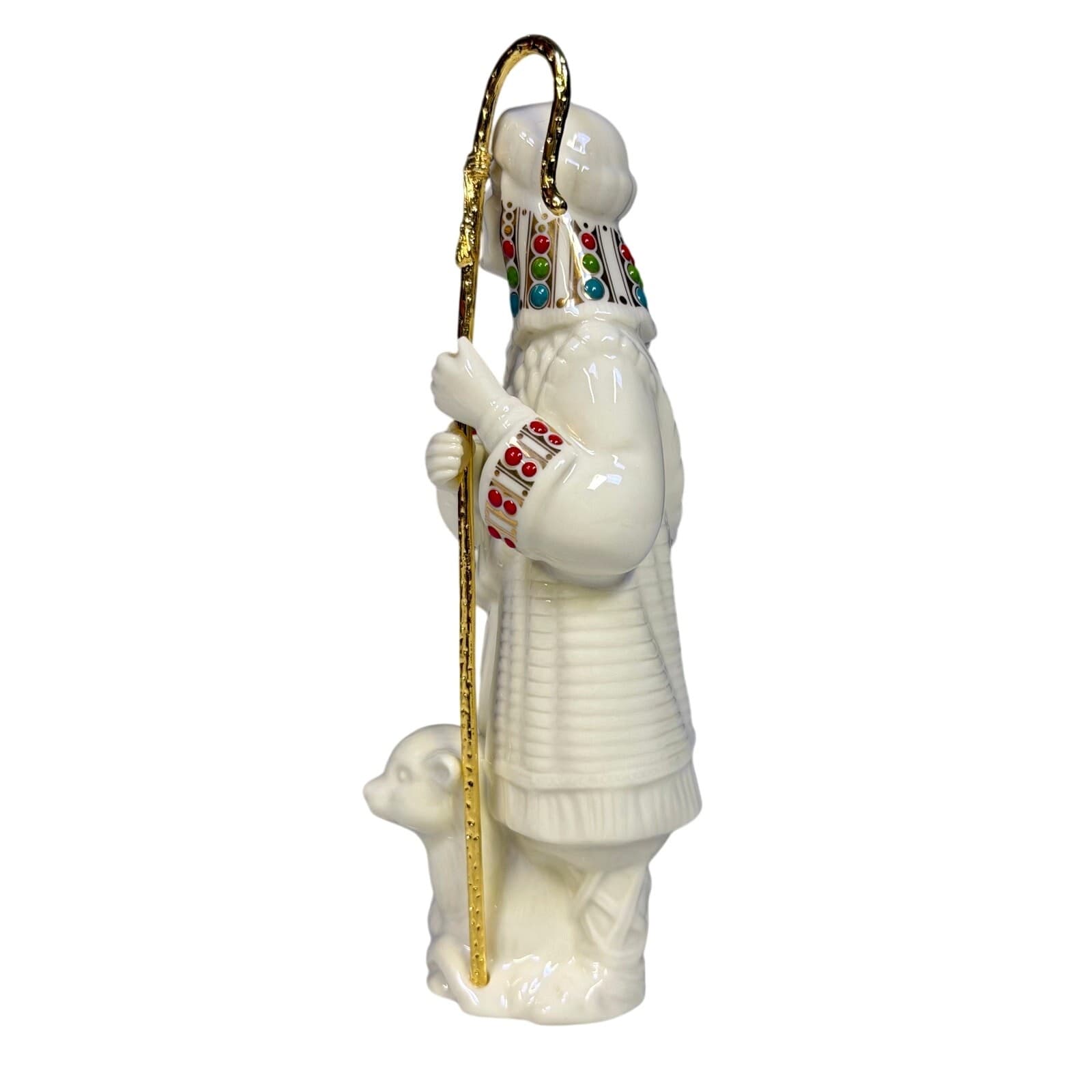 Lenox for the Holidays 1993-2007 China Jewels Nativity Sheperd w Staff/Lamb Box - Thumbnail 2