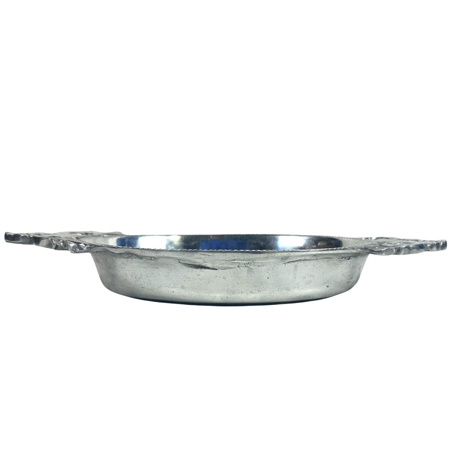 Aluminum Embellished Oval Vintage Serving Tray-Excellent - Thumbnail 5