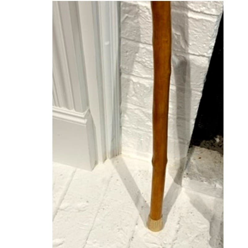 Handcrafted Rustic Walking Stick Cane 36" Natural Wood Folk Art Crook Handle - Thumbnail 7