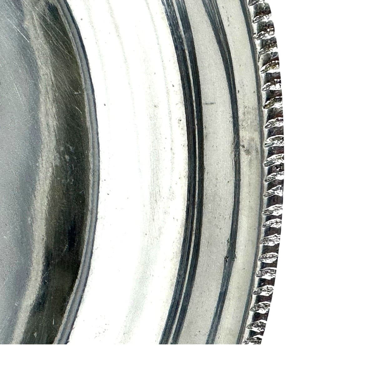 Aluminum Embellished Oval Vintage Serving Tray-Excellent - Thumbnail 4