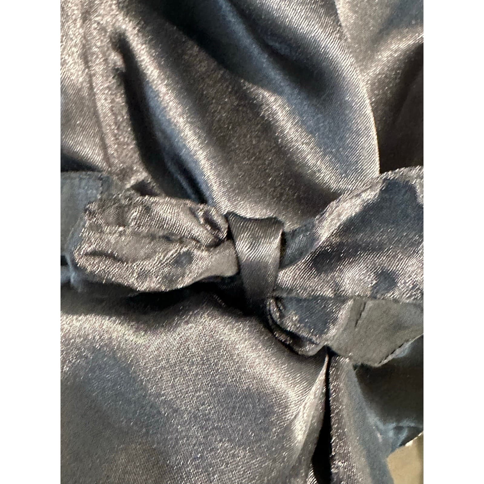 'AJ' India Vintage Silver Sequin/Black Silk Rayon Vest Women's Size Large - Thumbnail 7