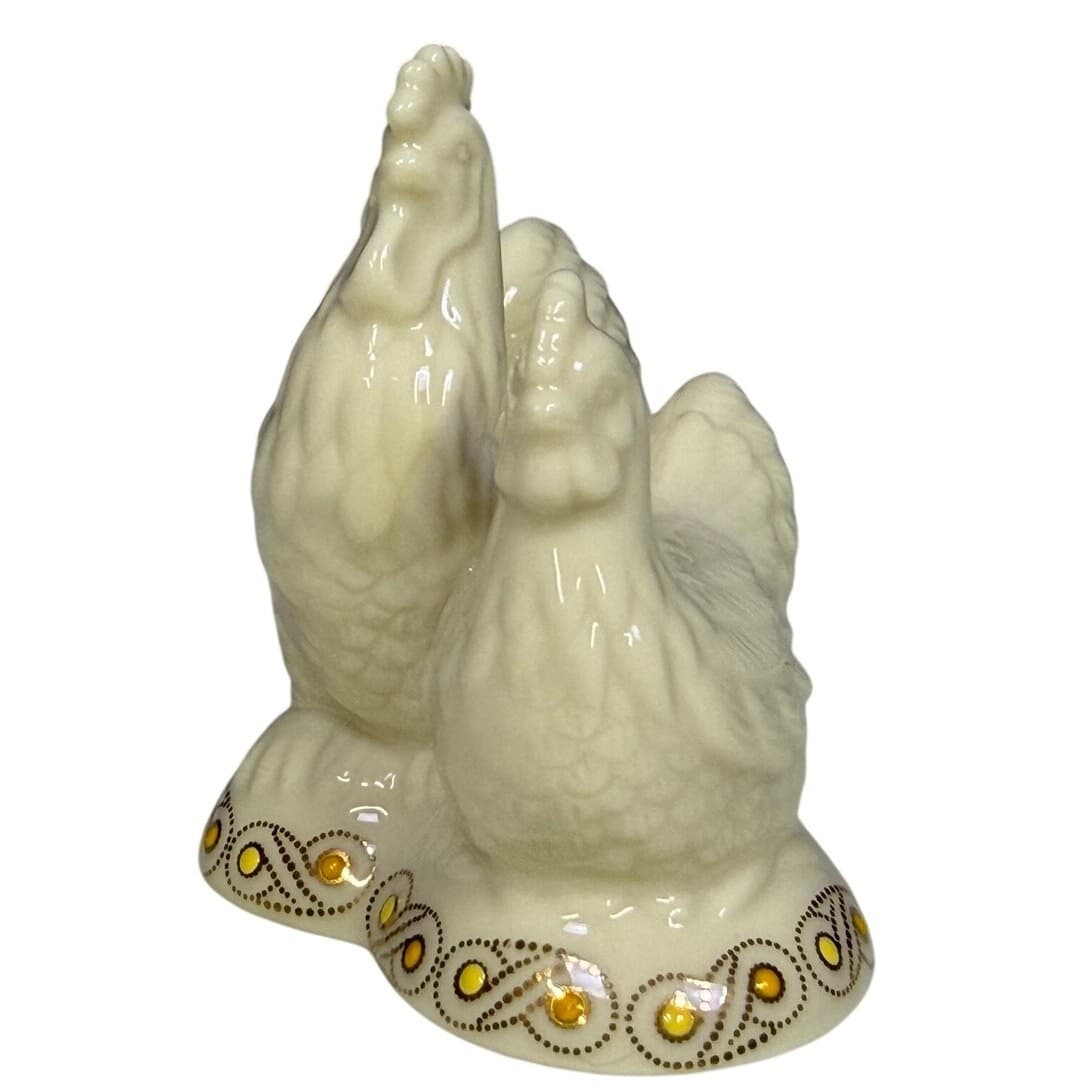 Lenox for the Holidays 1993-2007 China Jewels Nativity Rooster/Hen Original Box - Thumbnail 3