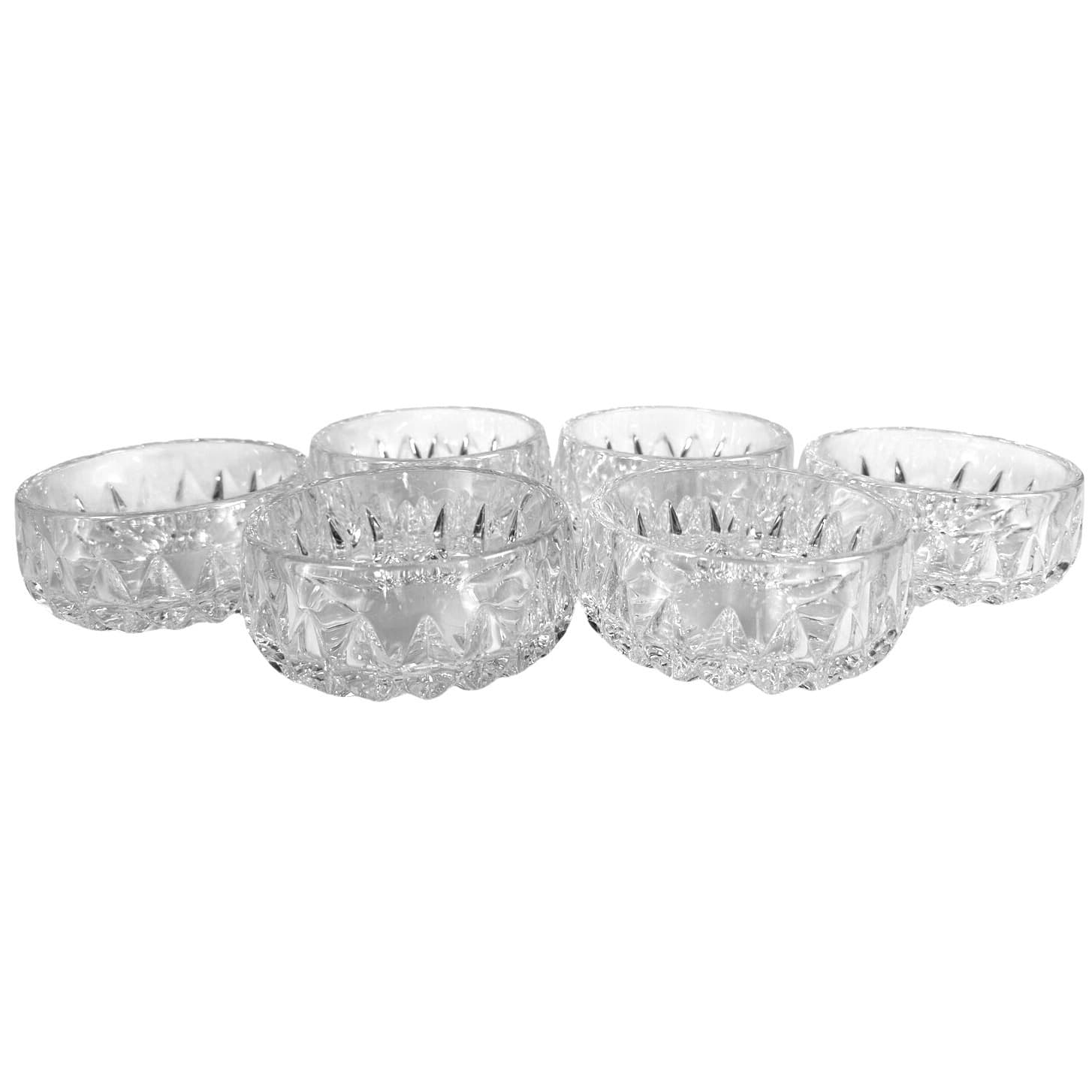 Gorham Althea Cut Crystal Round Bowls Retired West Germany Excellent-Set of 6! - Thumbnail 2