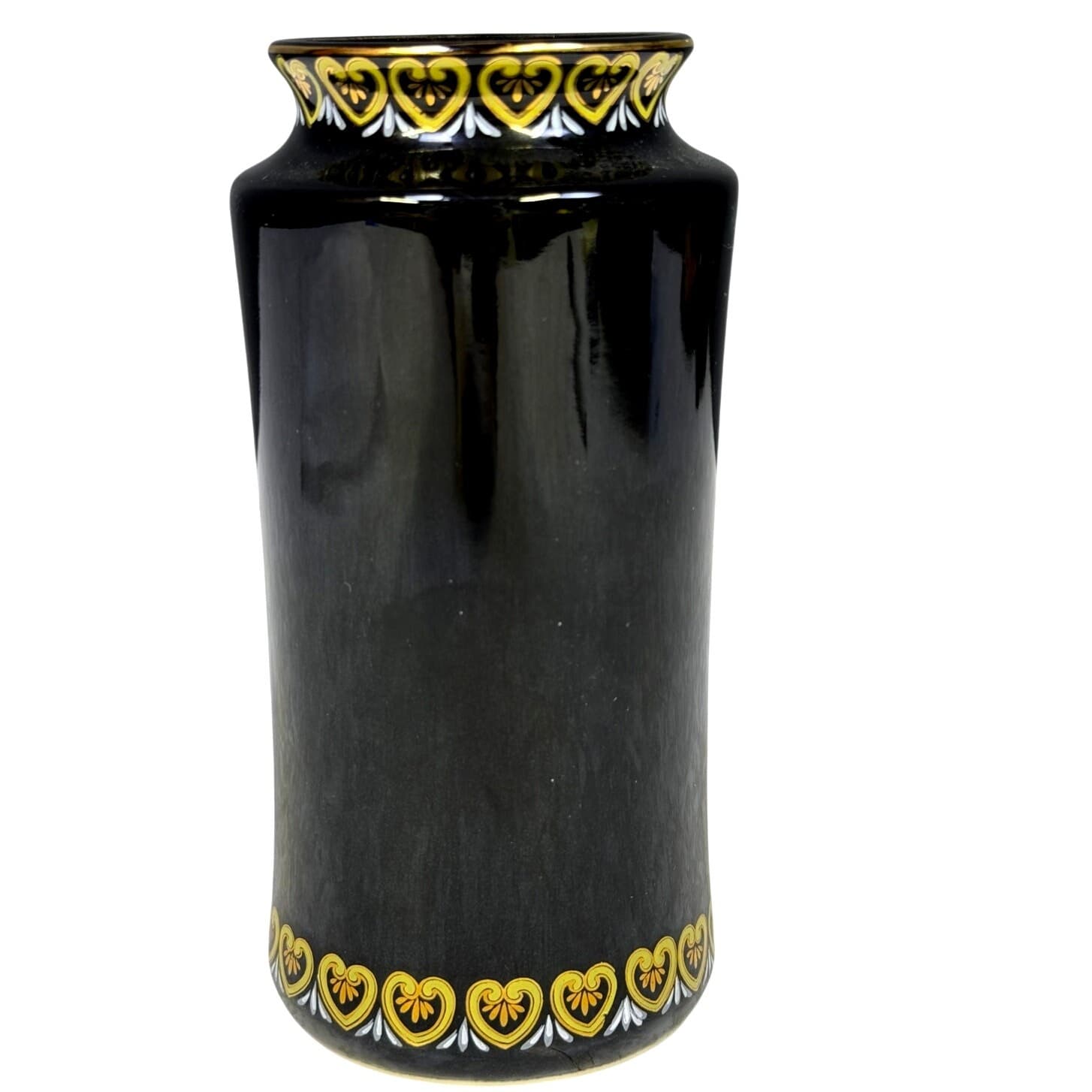 Japanese 'Art of Chokin' Porcelain Vase Engraved 24k Gold Silver Calla Lillies - Thumbnail 6