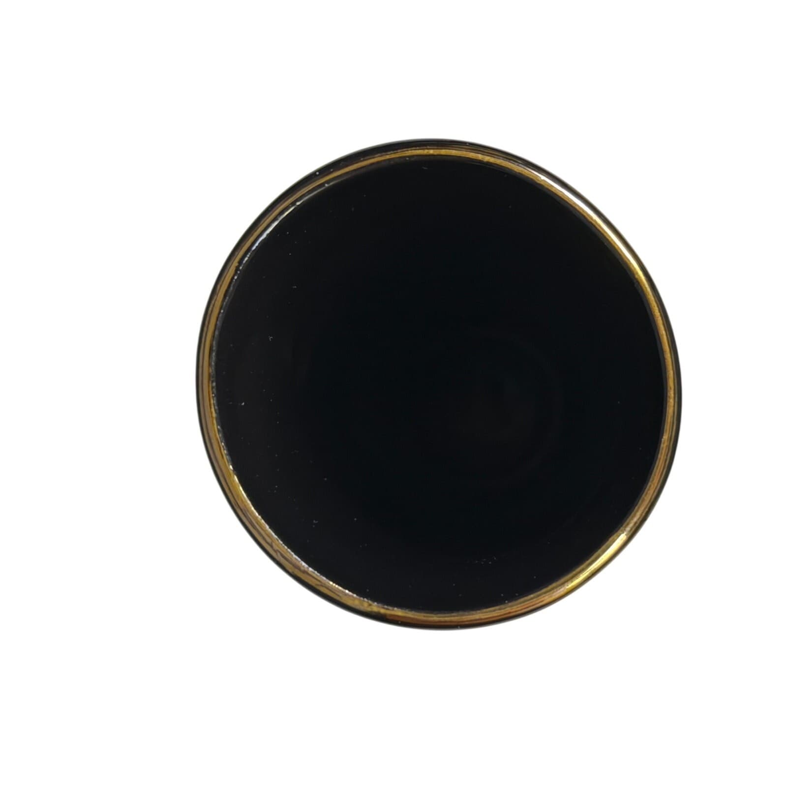 Elegant Japanese Otagiri 'Black Orchid' Modern Design 6.75" Porcelain Vase - Thumbnail 6