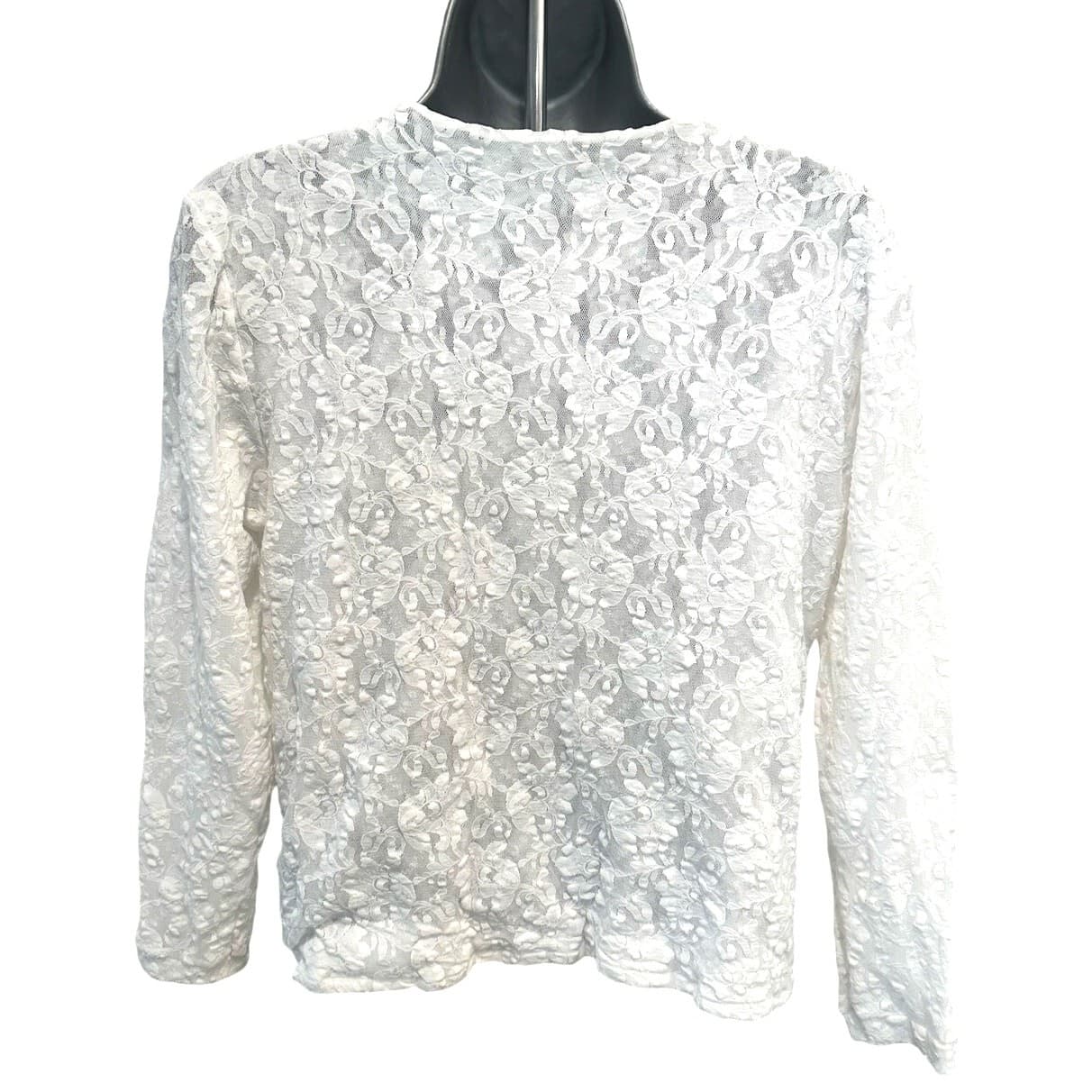 3-Stretch Semi Sheer Sparkle Floral Design Tops by 'Shoulders to Go' Small/Med - Thumbnail 11