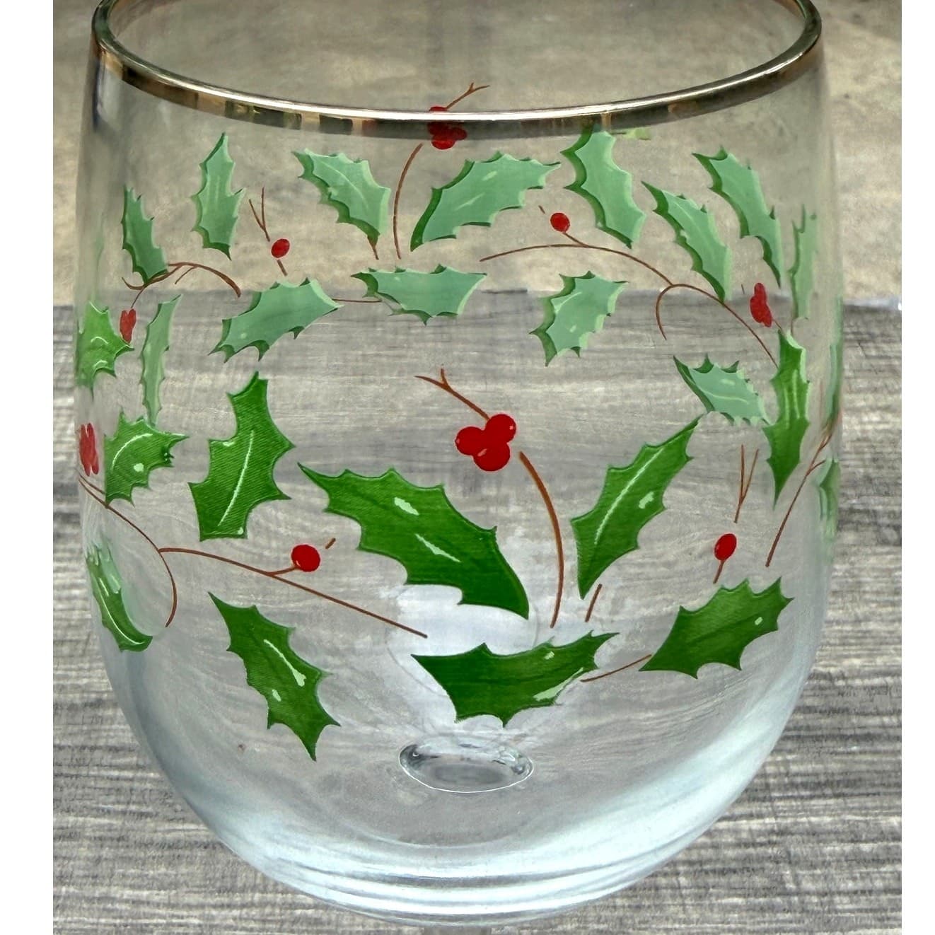 Lenox Holiday Dimensions Vintage 10 oz Gold Rim Goblets Original Box-Set of 4 - Thumbnail 6