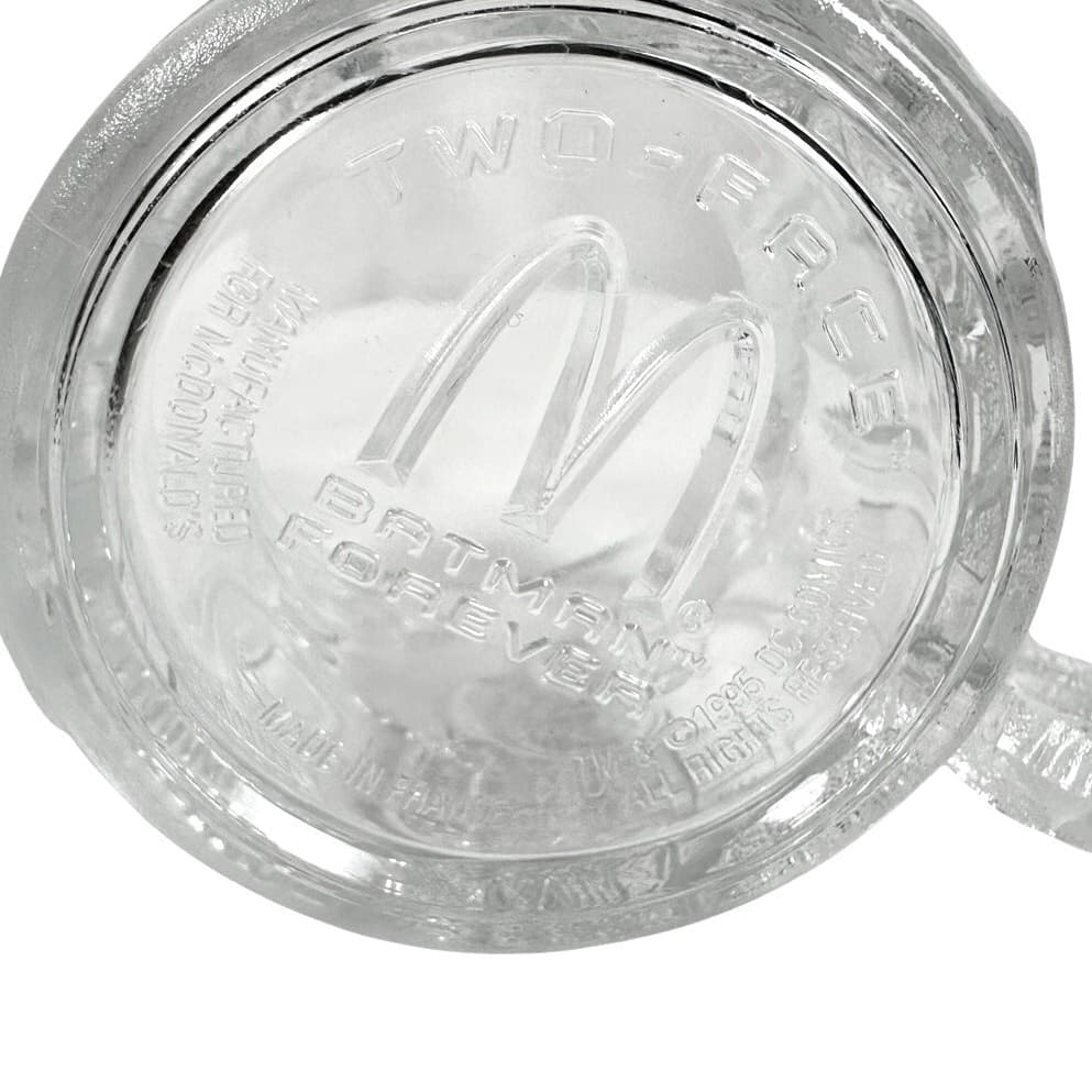 McDonalds 1995 Batman Forever "Two Face" Glass Mug - Thumbnail 6