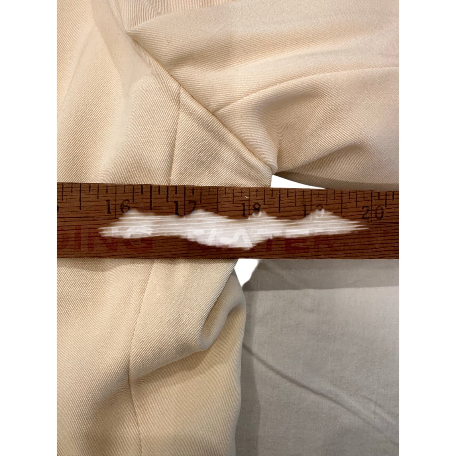 Marshall Field Country Shop Vintage Ivory Double Breasted Blazer 100% Wool-New - Thumbnail 13