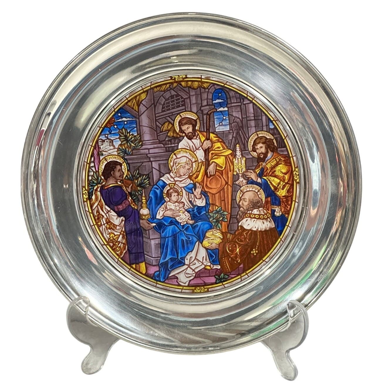 St. Paul's San Francisco 'the Magi' 1981 Stained Glass Christmas Plate #1298