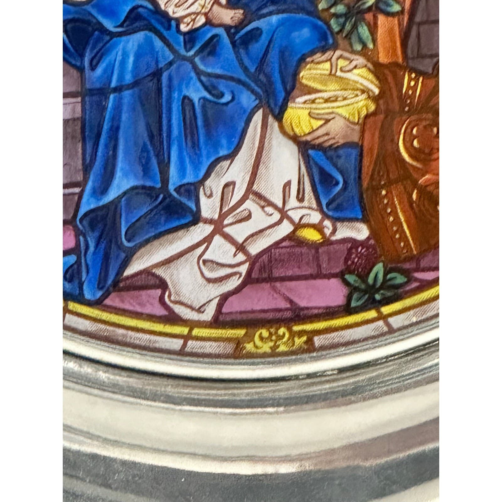 St. Paul's San Francisco 'the Magi' 1981 Stained Glass Christmas Plate #1298 - Thumbnail 11