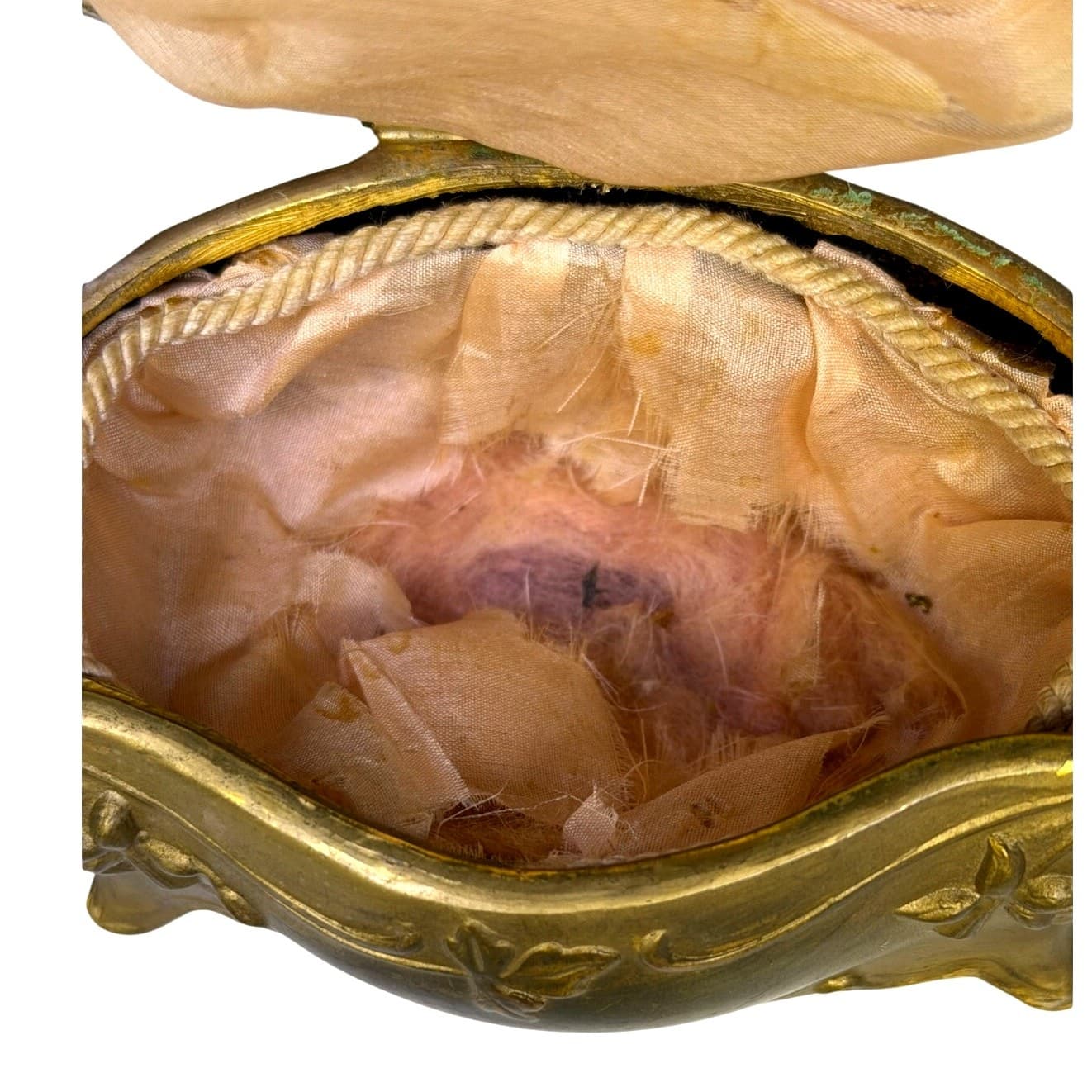 Jennings Brothers c. 1900-1915 Art Nouveau Silk Lined JB 575 Casket Jewelry Box - Thumbnail 7