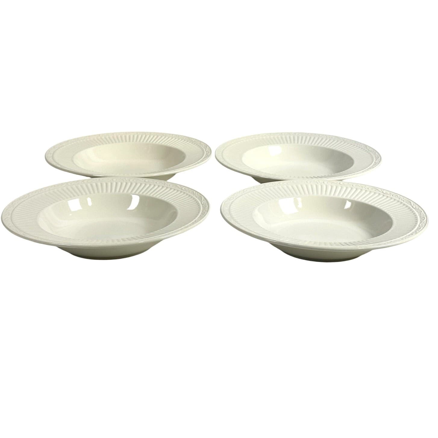 Mikasa Italian Countryside DD900 Rimmed Soup Bowls-Excellent-Set of 4 - Thumbnail 3