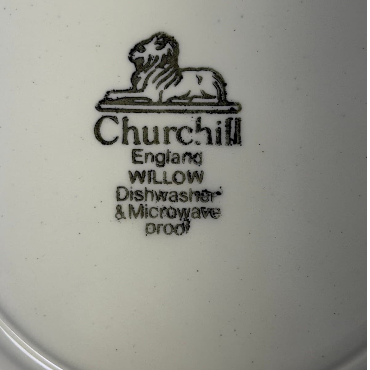 Vintage Churchill England Blue Willow Dinner Plate 10 1/4” Set of 3 - Thumbnail 5