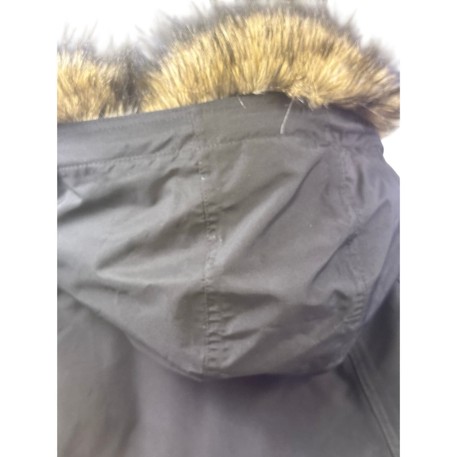 Eddie Bauer Black Quilted Goose Down Jacket Size 2X Detachable Hood-Excellent - Thumbnail 18