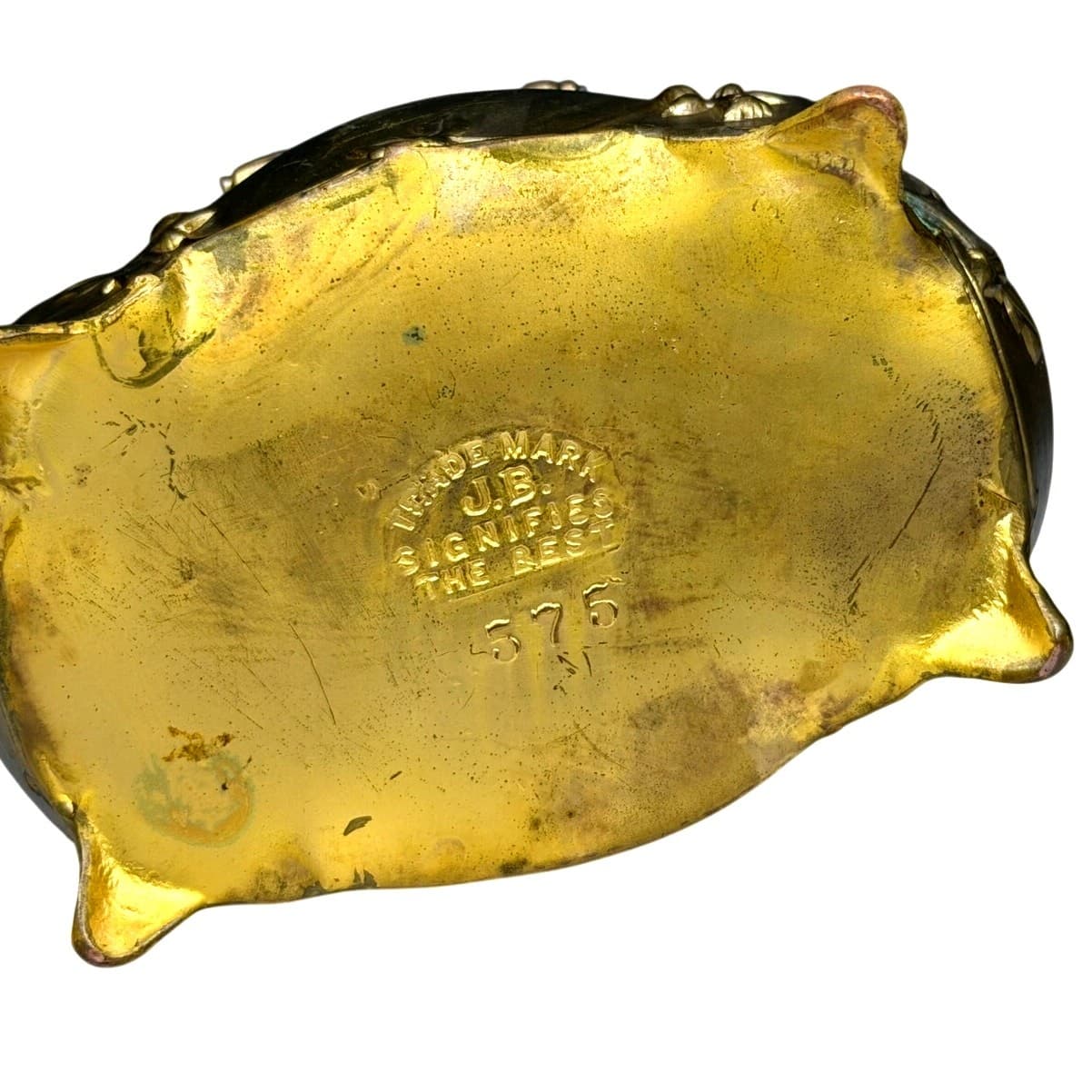 Jennings Brothers c. 1900-1915 Art Nouveau Silk Lined JB 575 Casket Jewelry Box - Thumbnail 9