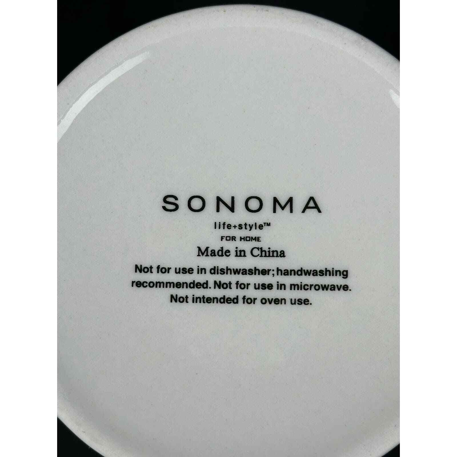 Sonoma Lifestyle Sugar Bowl with Lid white with Gold Trim - Thumbnail 8