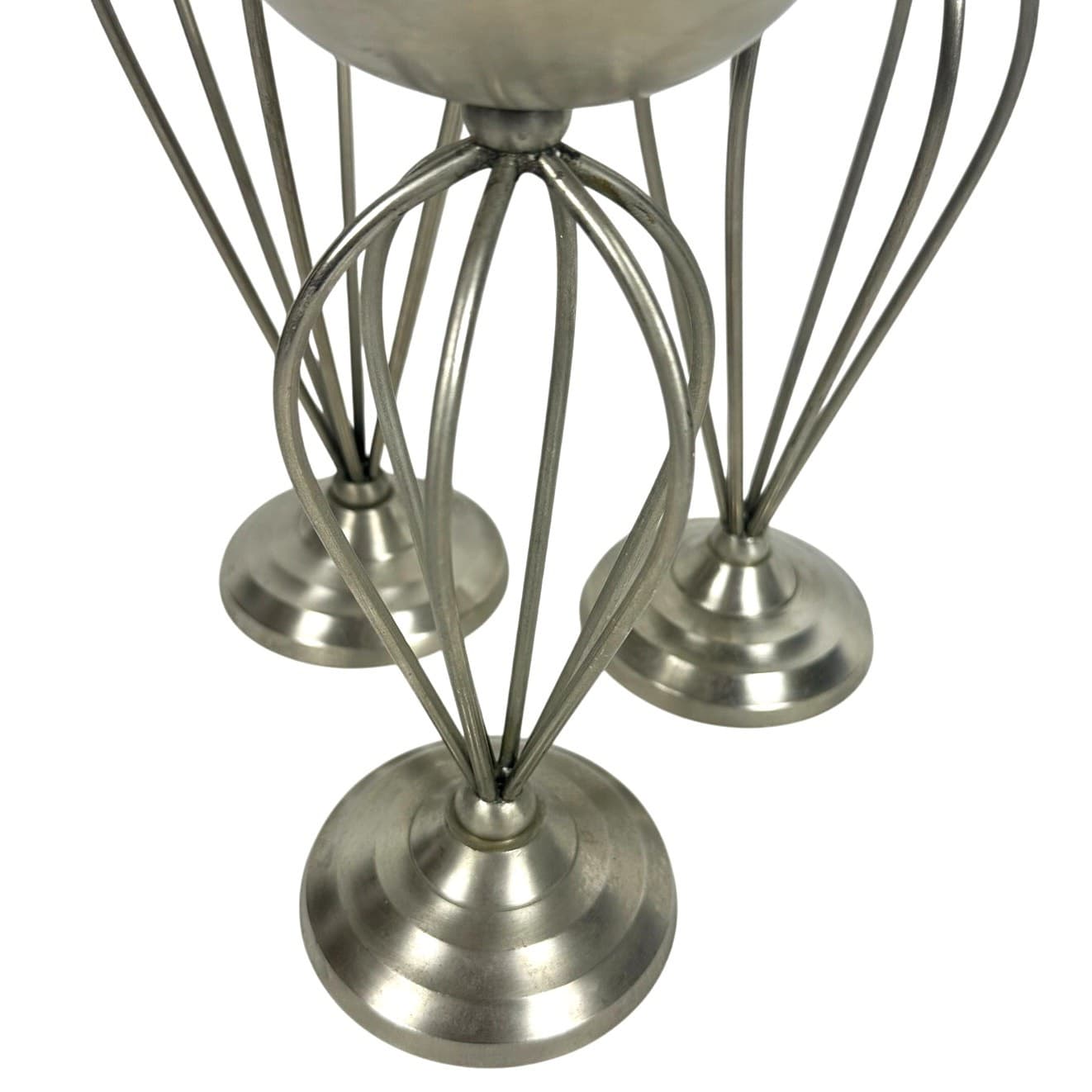 Elegant Expressions Trio of Metal Pewter Finish Modern Candlesticks-Set of 3 - Thumbnail 3
