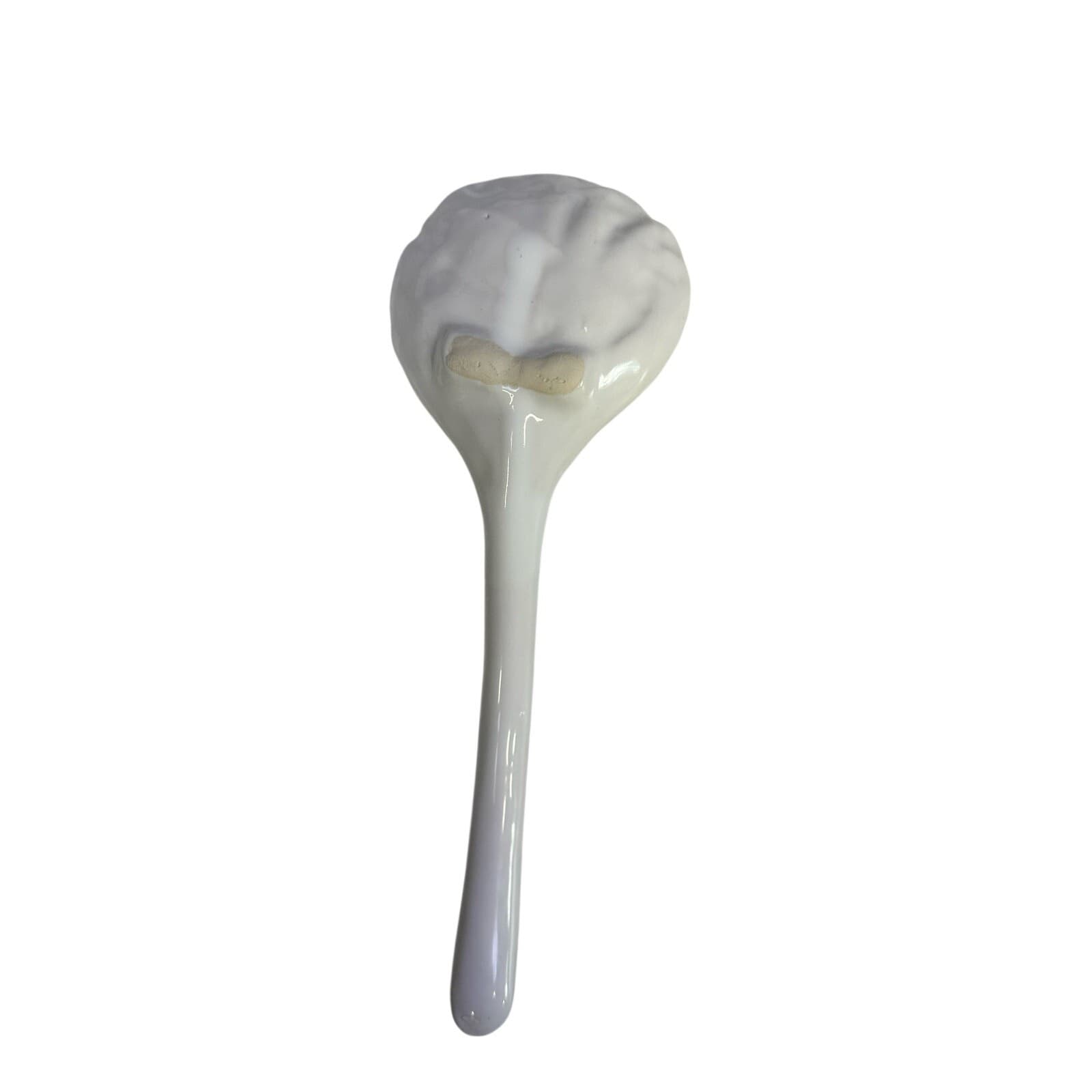'Knobler' Majolica Portugal White Cabbage Covered Soup Tureen Underplate Ladle - Thumbnail 10