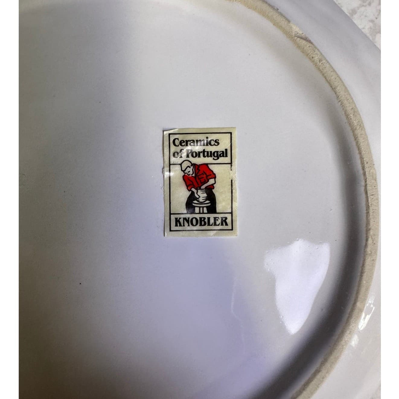 'Knobler' Majolica Portugal White Cabbage Covered Soup Tureen Underplate Ladle - Thumbnail 11