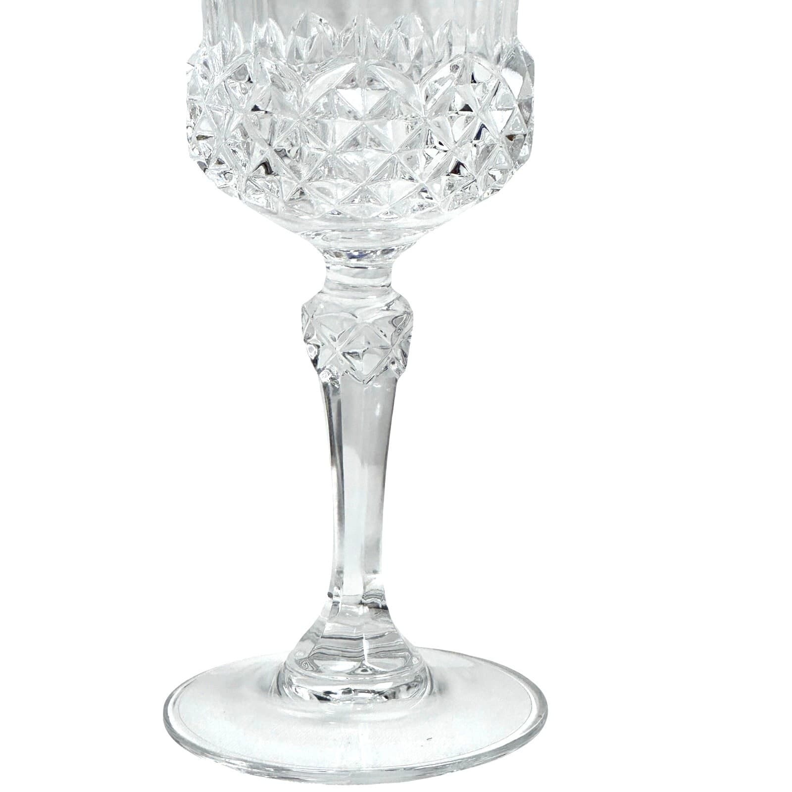 Cristal D'Arques Durand Valencay Gold Rim Lead Crystal 7" Wine Glasses-Set of 4 - Thumbnail 4