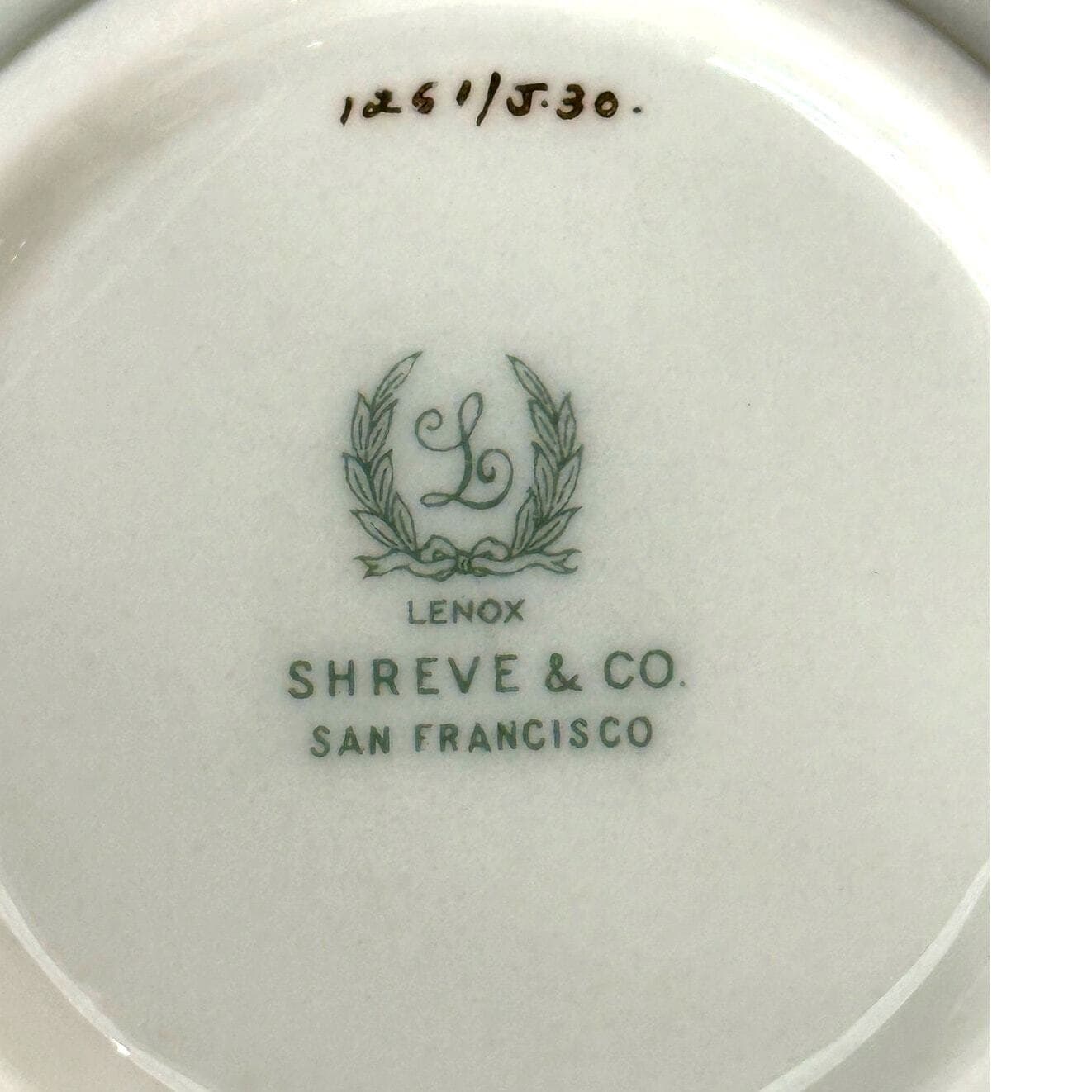Lenox Hanover Cream Fruit Dessert Bowl J-30 Vintage Mark for Shreve and Co-Mint! - Thumbnail 6