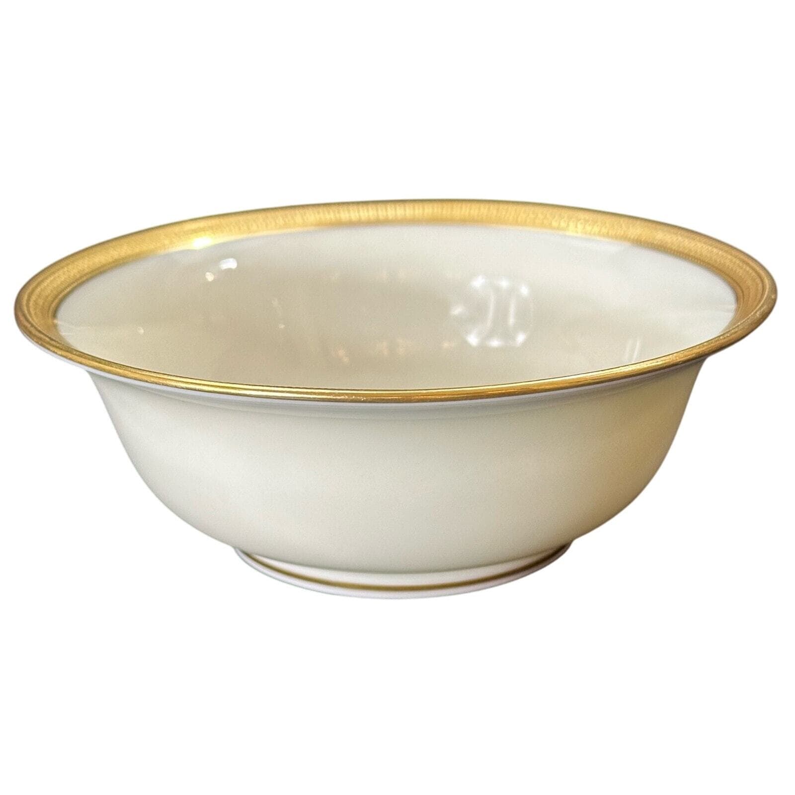 Lenox Hanover Cream Fruit Dessert Bowl J-30 Vintage Mark for Shreve and Co-Mint! - Thumbnail 2