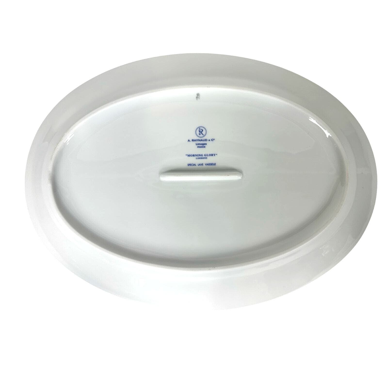 Raynaud Ceralene Limoges Morning Glory Spray 16.5" Oval Serving Platter-Mint! - Thumbnail 6